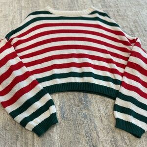 Striped Red and Green Sweater